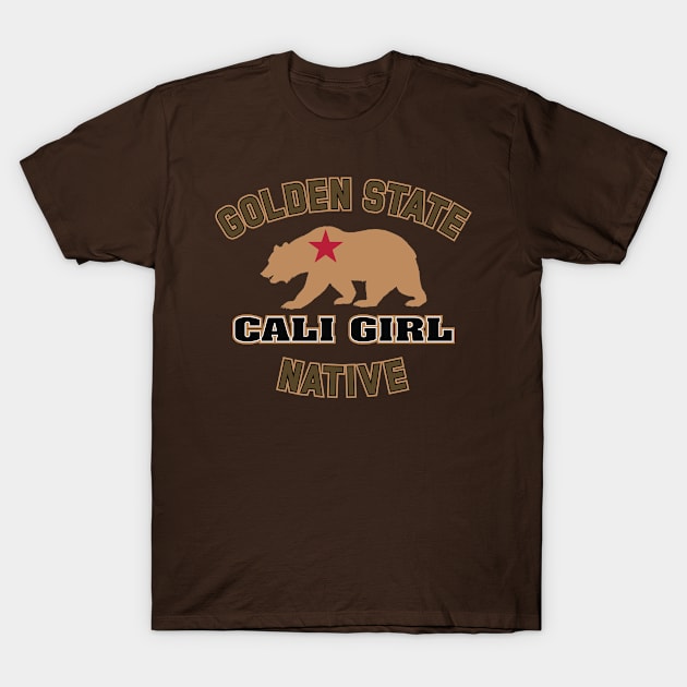 Cali Girl (Golden State Native) T-Shirt by CaliKringle